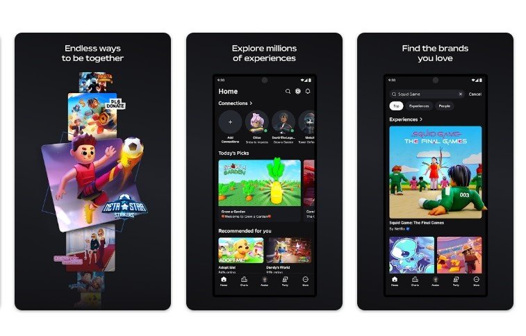 Roblox characters playing in a user-created virtual world