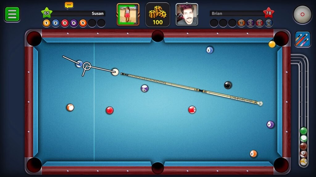 8 Ball Pool classic multiplayer pool game, free games with no ads, ad-free mobile game
